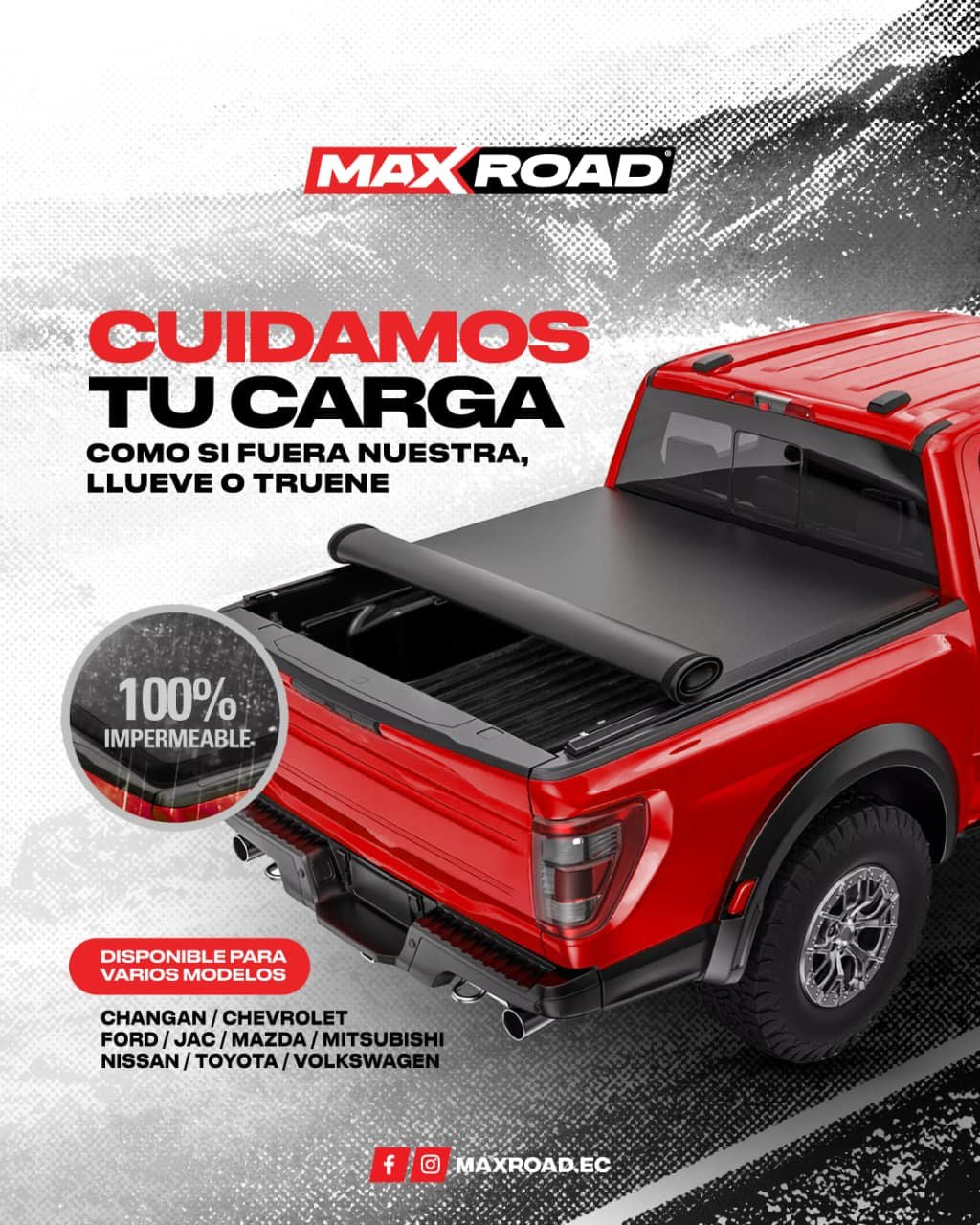 TAPA DE BALDE DE LONA MAXROAD