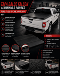 TAPA BALDE FALCON ALUMINIO 3 PARTES FORD F-150 D/CAB 2008 - 2014