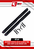ESTRIBO TOYOTA REVO MARCA TRD2014 - 2019 ALUMINIO NEGRO 2PZ