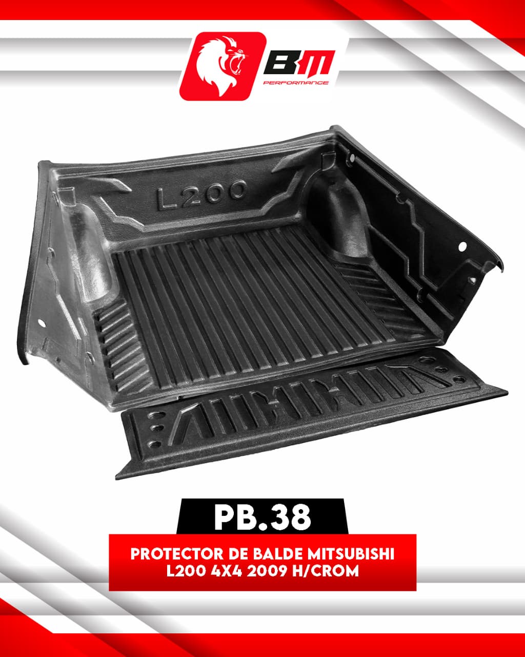 PROTECTOR DE BALDE MTSUBISHI L200 4X4 2009 H/CROMADO