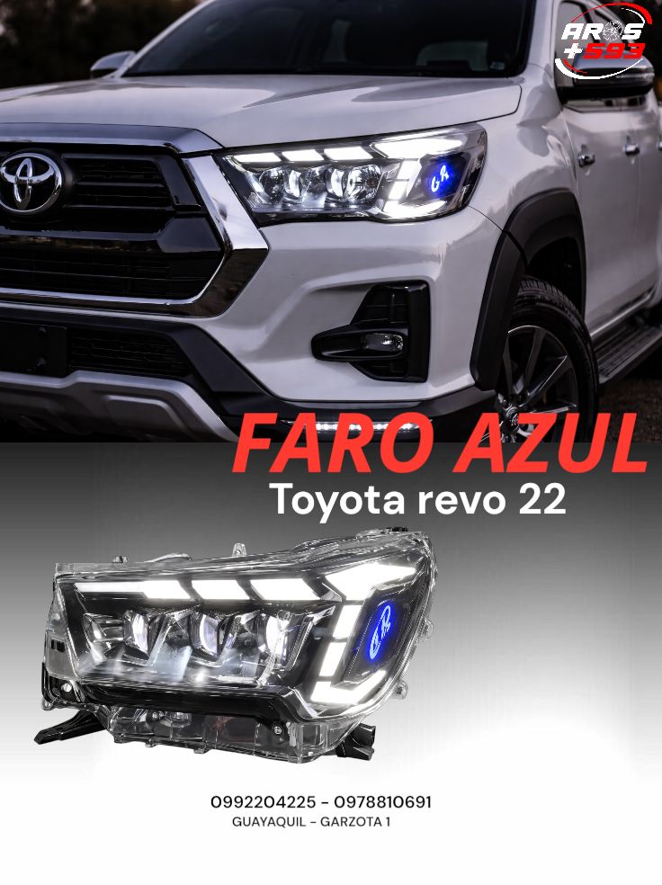 FARO TUNING LED AZUL TOYOTA HILUX REVO 22+ GR LH + RH